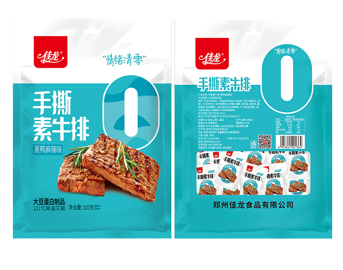 102g手撕素牛排（黑鴨麻辣味）